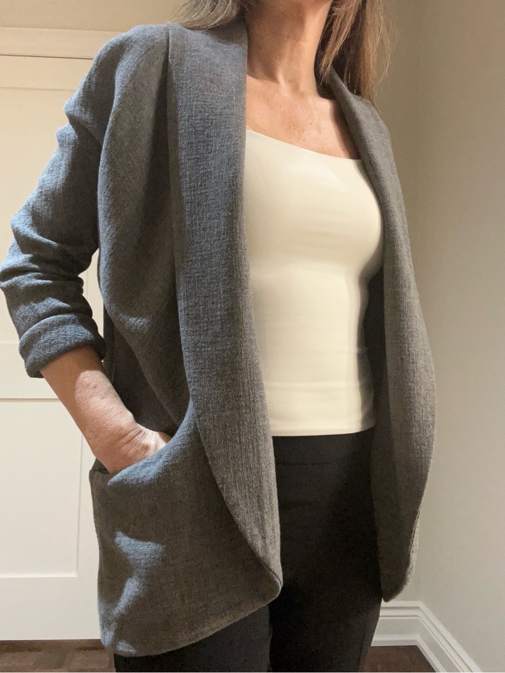 Aritzia Wilfred Gray Blend Blazer
